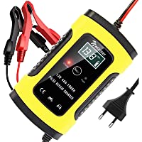 Los mejores  - NWOUIIAY Cargador de Batería Coche Mantenimiento Automático Inteligente 6A 12V con Múltiples Protecciones para Coche…